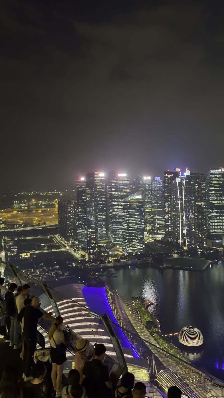 Singapore skyline across Marina Bay